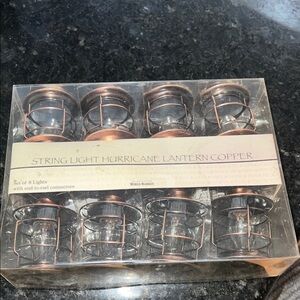 Cost Plus World Market Copper Lantern String Lights